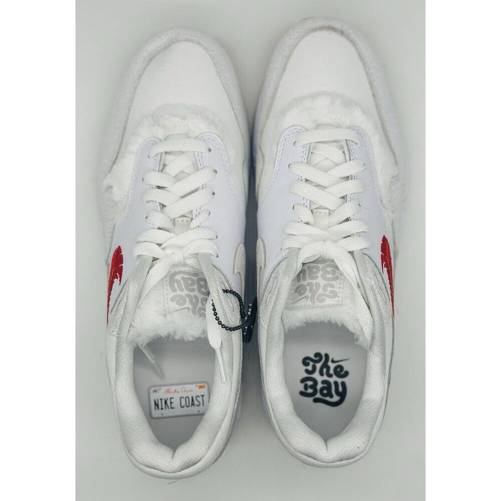 NEW Nike Air Max 1 PRM ‘The Bay’ White University Red FJ4451-100 Men’s Sz Multi - Picture 5 of 7